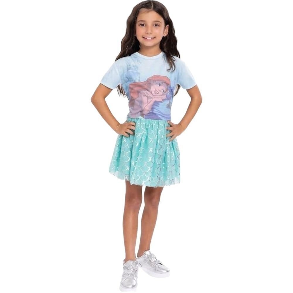 Disney The Little Mermaid 3 Piece Tutu set with Hooded Jacket and Top 2T New! - Picture 3 of 7